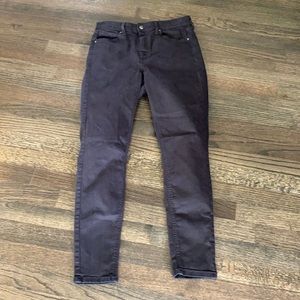 Topshop High Rise Black Skinny Jeans 30 EUC